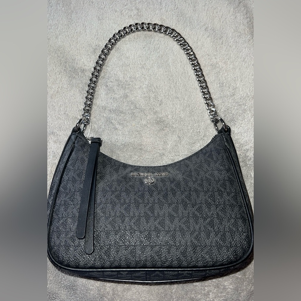Michael Kors Gray and Black Shoulder Bag